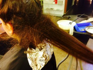 técnica cardado mechas californianas