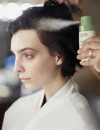 aplicación champu seco Shampure Aveda