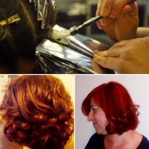 mechas papel plata en isabel bedia