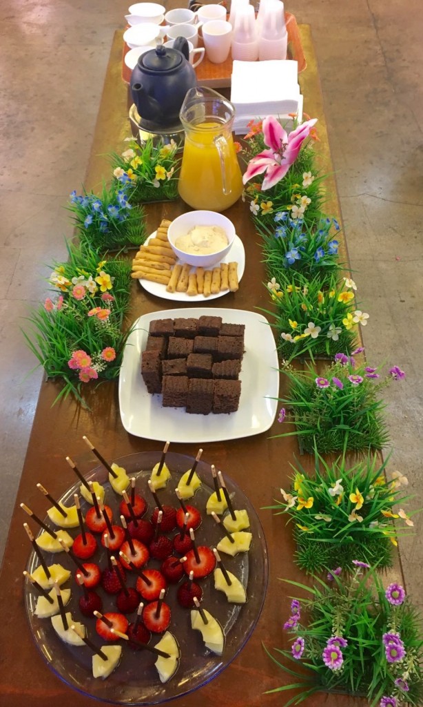 merienda para el taller niños