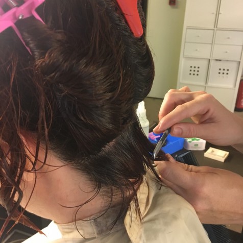 corte bob cabello rizado